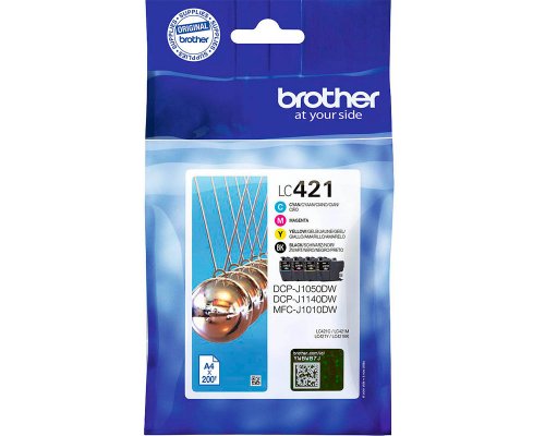 Brother LC-421VAL Original-Tinte jetzt kaufen (4x 200 Seiten) Value Pack (schwarz, cyan, magenta, gelb)