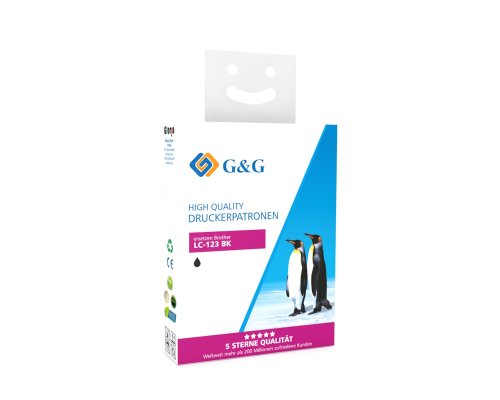 Kompatibel mit Brother LC-127XLBK Druckerpatrone Schwarz jetzt kaufen - Marke: G&G