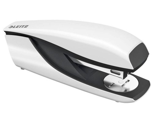 Leitz Heftgerät NeXXt 5502 WOW perlweiß (bis 30 Blatt für Heftklammern 24/6+26/6)