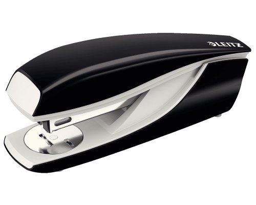 Leitz Heftgerät NeXXt 5501 Schwarz (bis 25 Blatt für Heftklammern 24/6+26/6)