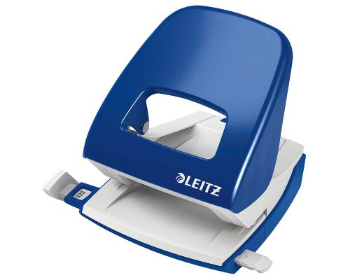Leitz Locher NeXXt aus Metall (blau, max. 30 Blatt)