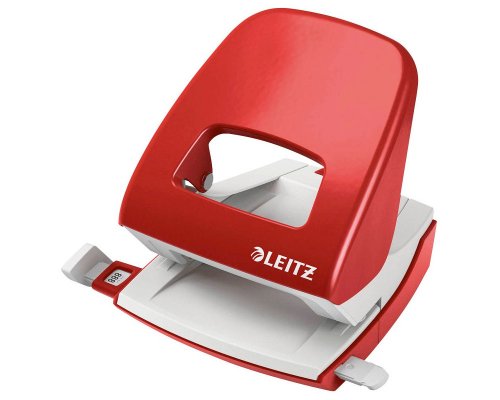 Leitz Locher NeXXt aus Metall (rot, max. 30 Blatt)