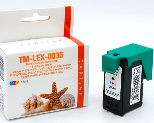 Kompatibel mit Lexmark-Druckerpatrone Nr.35XL Color (450 Seiten) jetzt kaufen von TONERDUMPING