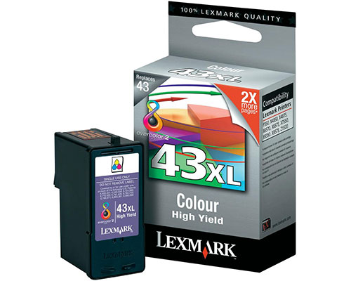 Original Lexmark-Druckerpatrone 43XL Color (500 Seiten) jetzt kaufen