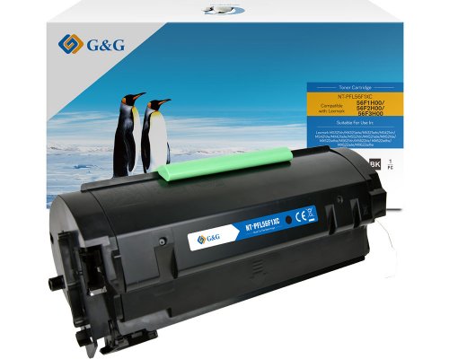 Kompatibel mit Lexmark 56F2H00 Toner [modell] (15.000 Seiten) - Marke: G&G