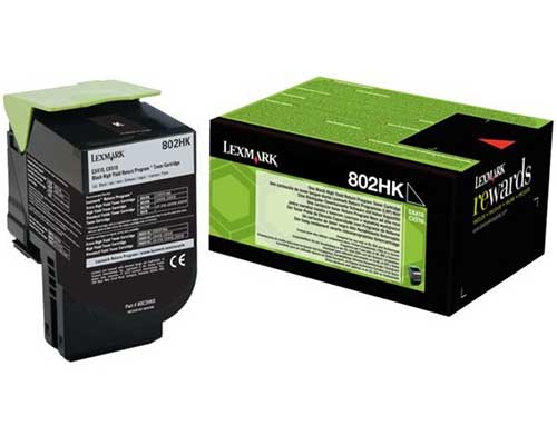 Original Lexmarktoner 802HK [modell] (4.000 Seiten) Schwarz