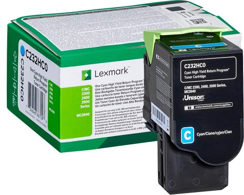 Lexmark XL Original-Toner C232HC0 jetzt kaufen (2.300 Seiten) Cyan