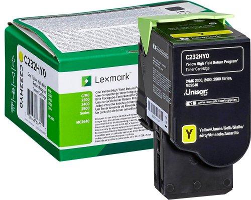 Lexmark XL Original-Toner C232HY0 jetzt kaufen (2.300 Seiten) Gelb