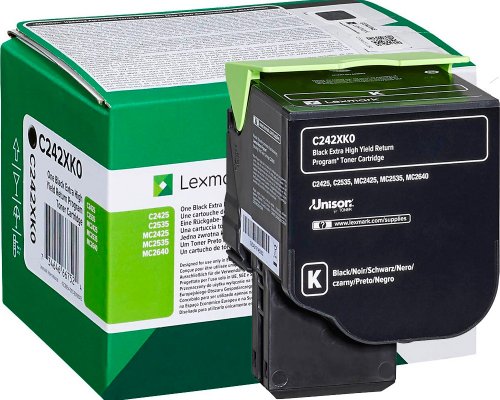 Lexmark XXL Original-Toner C242XK0 jetzt kaufen (6.000 Seiten) Schwarz