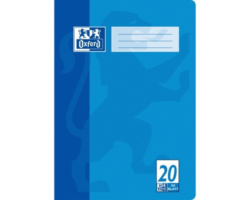 Oxford Schulheft A4 32 Blatt Lineatur 20 blanko
