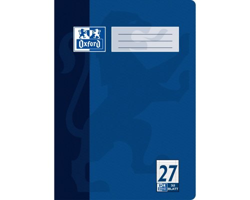 Oxford Schulheft A4 32 Blatt Lineatur 27 liniert mit 2 Rändern