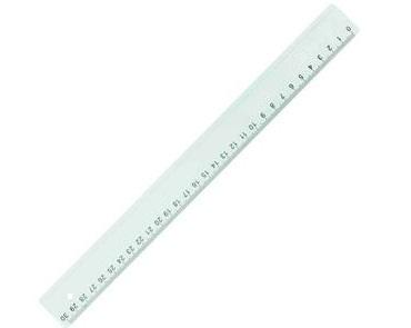 Lineal 30 cm, transparent, von Stylex