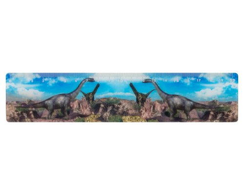 Dino-Lineal 20 cm, 5 Designs sortiert, biegsam