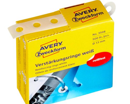 500 Lochverstärkungsringe von Avery Zweckform