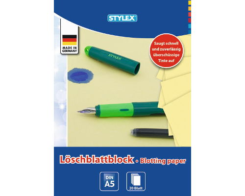 Löschblattblock, 20 Blatt A5