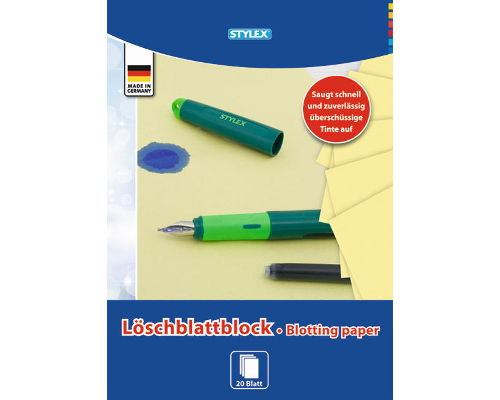 Löschblattblock, 20 Blatt A4