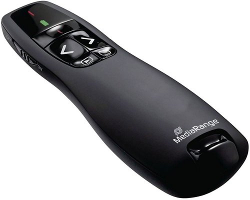 Mediarange Presenter MROS220, kabellos, Schwarz mit Laserpointer (Klasse II)