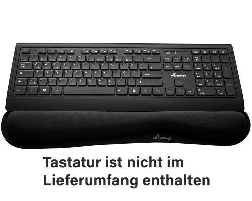 MediaRange ergonomische Handgelenkauflage für Tastaturen, schwarz MROS252