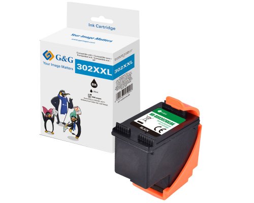 Kompatibel mit HP 302XL/ F6U68AE Druckerpatrone Schwarz jetzt kaufen - Marke: G&G
