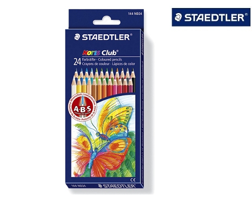 Staedtler Noris Club 24 Buntstifte im Doppeldecker-Kartonetui