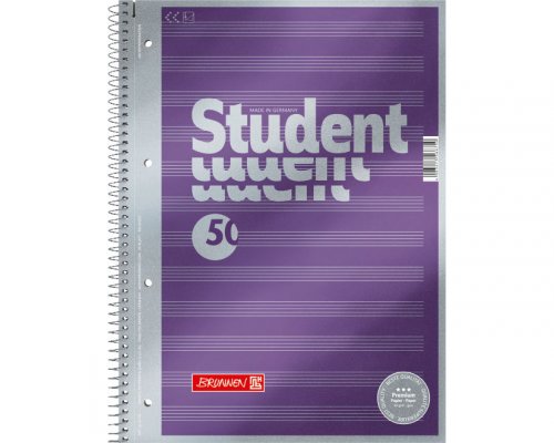 BRUNNEN Premium Collegeblock Student DIN-A4 »Noten« 50 Blatt, 90g/m², 4-fach gelocht