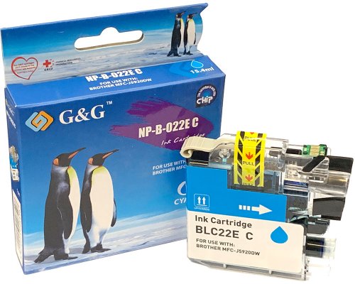Kompatibel mit Brother LC-22EC Druckerpatrone Cyan jetzt kaufen - Marke: G&G