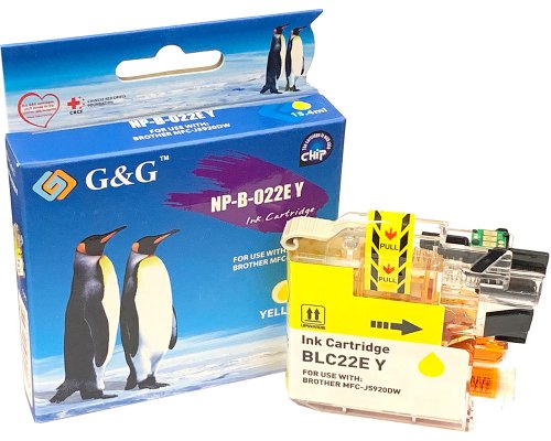 Kompatibel mit Brother LC-22EY Druckerpatrone Gelb jetzt kaufen - Marke: G&G