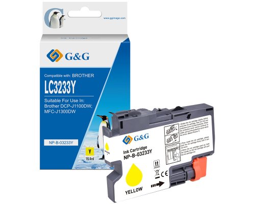 Kompatibel mit Brother LC-3233Y Druckerpatrone Gelb jetzt kaufen - Marke: G&G