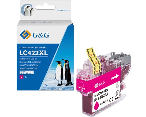 Kompatibel mit Brother 422XL Druckerpatrone LC422XLM jetzt kaufen magenta (1500 Seiten) - Marke: G&G