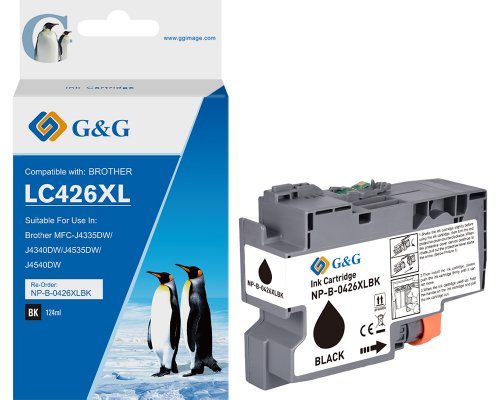 Kompatibel mit Brother 426XL Druckerpatrone LC-426XLBK jetzt kaufen schwarz (6.000 Seiten) - Marke: G&G