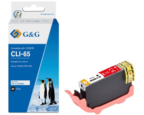 Kompatibel mit Canon CLI-65BK Druckerpatrone jetzt kaufen (12,7 ml) schwarz - Marke: G&G