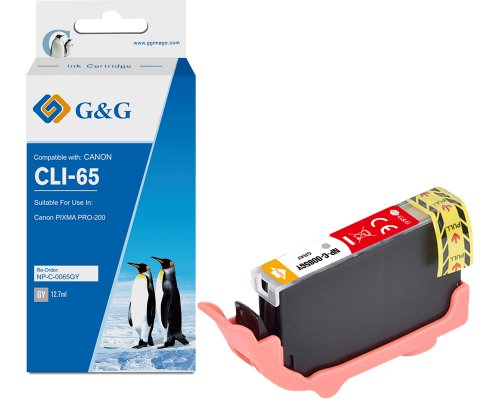 Kompatibel mit Canon CLI-65GY Druckerpatrone jetzt kaufen (12,7 ml) grau - Marke: G&G