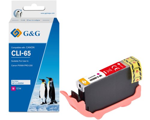 Kompatibel mit Canon CLI-65M Druckerpatrone jetzt kaufen (12,7 ml) magenta - Marke: G&G