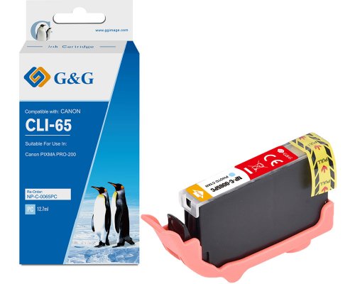 Kompatibel mit Canon CLI-65PC Druckerpatrone jetzt kaufen (12,7 ml) fotocyan - Marke: G&G