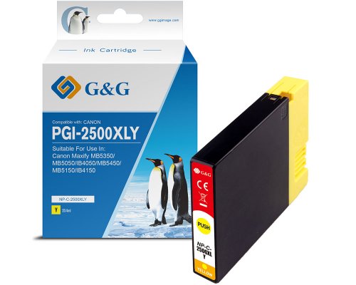Kompatibel mit Canon PGI-2500XLY/ 9267B001 XL-Druckerpatrone Gelb jetzt kaufen - Marke: G&G