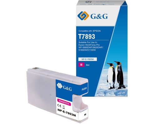 Kompatibel mit Epson 78XXL/ T7893 Druckerpatrone Magenta (ohne Füllstandanzeige) jetzt kaufen - Marke: G&G