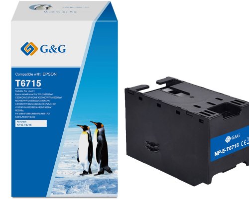 Kompatibel mit Epson T6715 / C13T671500 Resttintenbehälter NP-E-T6715 - Marke: G&G