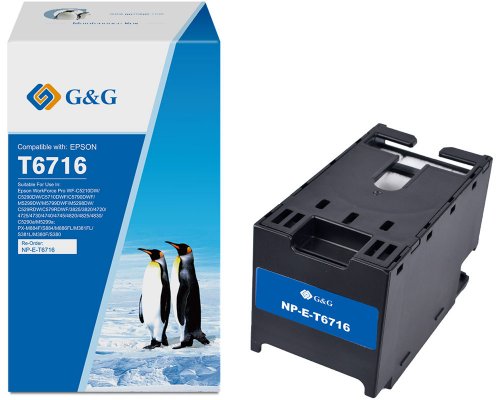 Kompatibler Resttintenbehälter / Maintenance Box NP-E-T6716 ersetzt EPSON T6716 jetzt kaufen - Marke: G&G