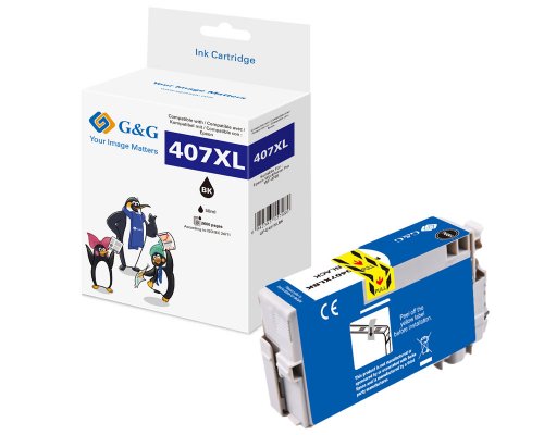 Kompatibel mit Epson 407/ C13T07U140 Druckerpatrone Schwarz jetzt kaufen - Marke: G&G