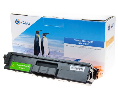 Kompatibel mit Brother TN-423Y Toner Gelb (XL: 4.262 Seiten) jetzt kaufen - Marke: G&G