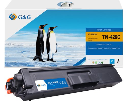 Kompatibel mit Brother TN-426C Toner Cyan (XXL: 6.500 Seiten) jetzt kaufen Marke G&G