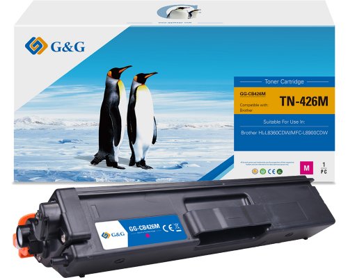 Kompatibel mit Brother TN-426M Toner Magenta (XXL: 6.500 Seiten) jetzt kaufen - Marke: G&G