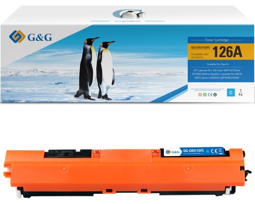 Kompatibel mit HP 126A / CE311A / Canon 729C Toner Cyan jetzt kaufen - Marke: G&G