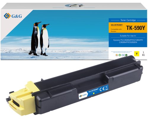 Kompatibel mit Kyocera TK-590Y/ 1T02KTANL0 Toner Gelb jetzt kaufen - Marke: G&G