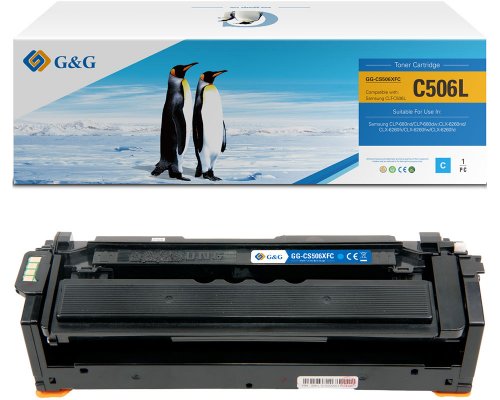 Kompatibel mit Samsung 506/ CLT-C506L/ HP SU038A Toner Cyan jetzt kaufen - Marke: G&G