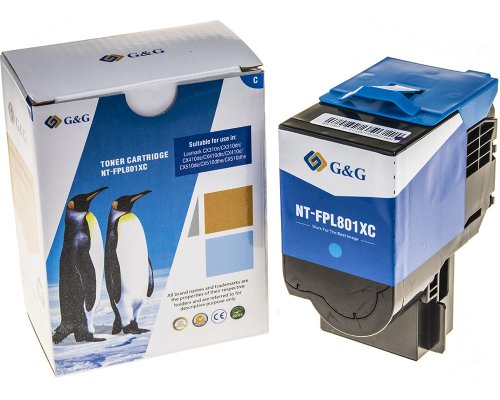 Kompatibel mit Lexmark 802SC/ 802HC/ 802XC/ 80C2SC0/ 80C2HC0/ V80C2XC0 Toner Cyan jetzt kaufen - Marke: G&G