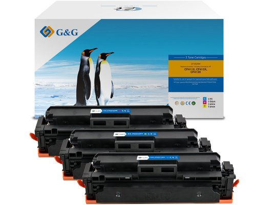 Kompatibel mit HP 410X / CF252XM XL-Toner Dreierpack: Je 1x Cyan, Magenta, Gelb jetzt kaufen - Marke: G&G