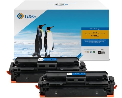 Kompatibel mit HP 410X/ CF410XD XL-Toner Doppelpack: 2x Schwarz jetzt kaufen - Marke: G&G