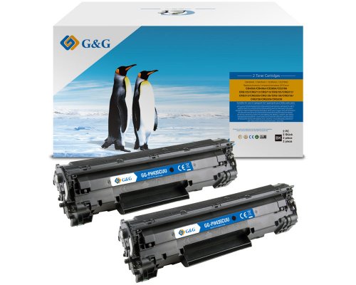 Kompatibel mit HP 35AD/ 36AD/ 78AD/ 85AD Canon 725/ 728 Toner Doppelpack: 2x Schwarz jetzt kaufen - Marke: G&G