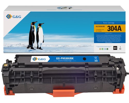 Kompatibel mit HP 304A / CC530A / Canon 718BK Toner Schwarz jetzt kaufen - Marke: G&G